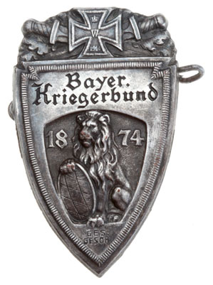 Bavarian War Veterans Membership Badge