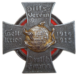 1914-15 German Women War Helper Badge
