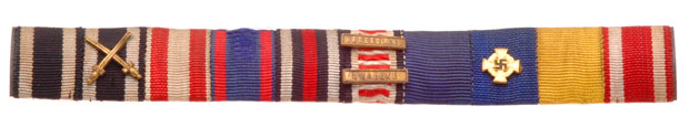 Imperial, WW1, WW2 10 Item Ribbon Bar