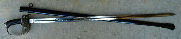 Imperial German Engraved Sword Baden Dragoon Regiment 21