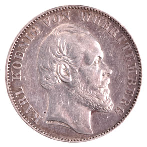 1871 Weurttemberg Thaler