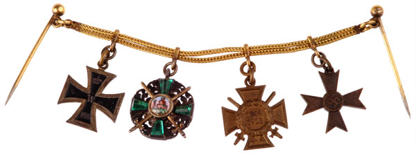 WW1 Baden Officer Frackkettchen - Medal Chain