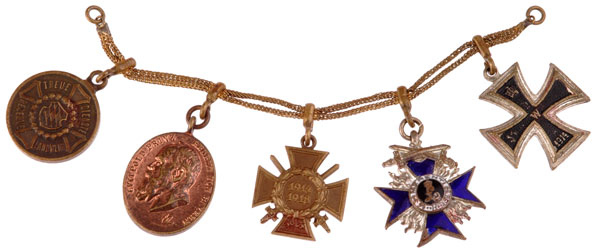 WW1 Bavarian Officer Frackkettchen - Medal Chain