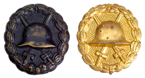 WW1 Gold and Black Wound Badge