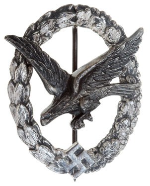 Luftwaffe Air Gunner Badge - C. E. Juncker