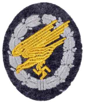 Cloth Paratrooper Badge - front