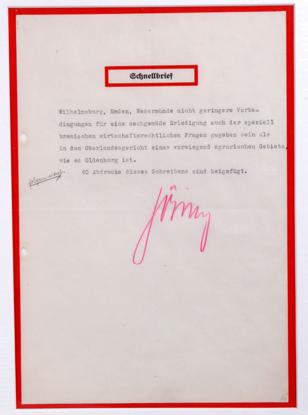 Pre War Goering Schnellbrief p3