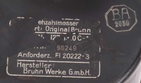 maker stamps on the back