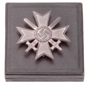 War Service Cross 1st Class, boxed, w/swords, #4