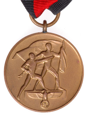 Sudetenland Medal Oct 1 1938