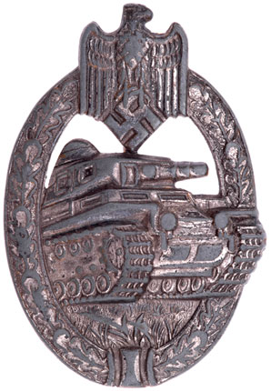 Panzer Assault Badge in Silver - A.S.
