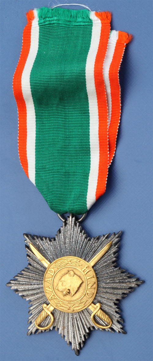 Order of Azad Hind; Second Class Star with Swords