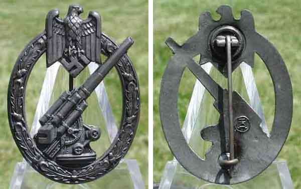 Army Flak Badge - Hermann Aurich