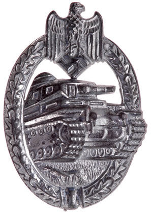 Silver Panzer Assault Badge - R.K.