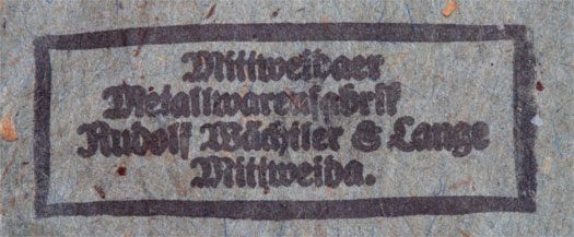 Metalwarenfabrik Rudolf Wächtler & Lange Mittweida