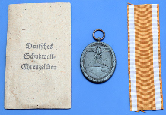 Westwall Medal with Envelope & Ribbon