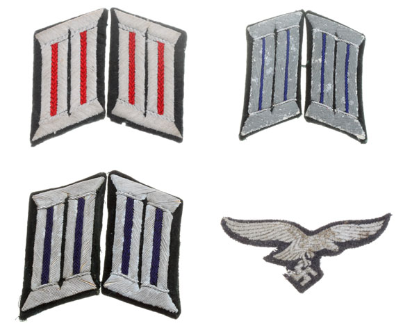 3 Army Officer Collartabs, LW Eagle