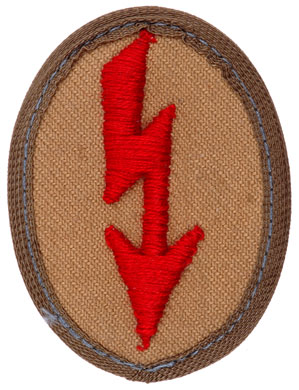 Tropical Artillery Signal Sleeve Badge