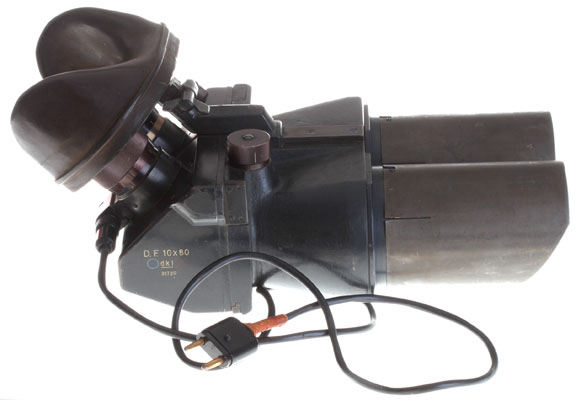 Binoculars D.F. 10x80 dkl battery powered