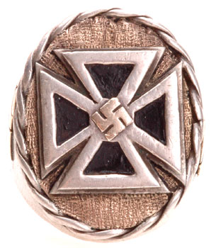 Silver Iron Cross Ring