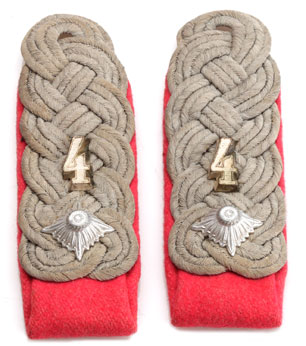 4th Panzer Major Shoulder Boards