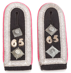 Army 6th Panzer Div. 65th Regt. Shoulder Boards
