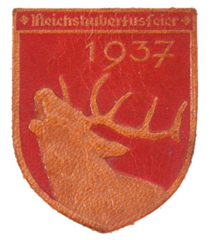 1st NSDAP Hubertus Shooting Fest Badge Neuss, Last Weekend of August, 1937
