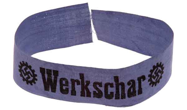DAF Blue Werkschar Cuff Title