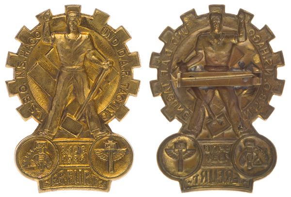 1934 Erfurt NSBO NS HAGO DAF Badge