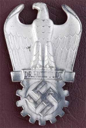 Dr Fritz Todt Prize in Silver