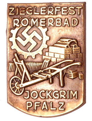 DAF Zieglerfest Roman Bath Badge Jockgrim, Pfalz