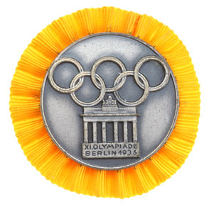 11th Olympic Youth Sports Camp ID Badge Berlin 1936