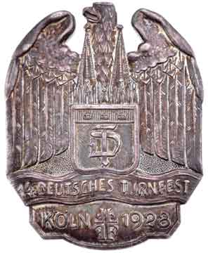14th German Turnfest Badge - Koln 1928