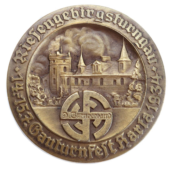 German Gau Turnfest Badge Harta July 14-15 1934