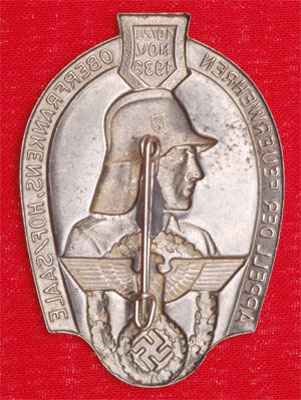 Oberfrankens Fire Departments Appeal Badge Hof / Saale, Nov 19-20 1938