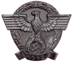 1942 Police Donation Pin