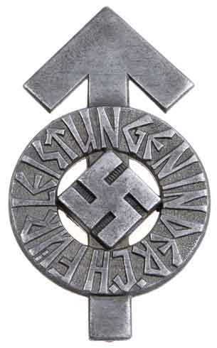 Silver HJ Proficiciency Badge - front