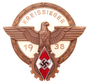 1938 HJ-DAF Kreissieger Badge