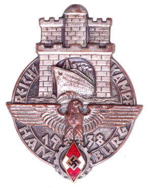 1938 Hamburg Reichskampf Badge