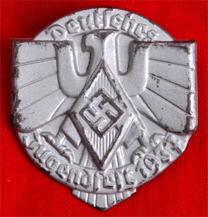 1937 German Youth Fest Badge