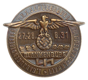 1st Youth Meet in Gau Magdeburg-Anhalt of the N.S. Schoolchildren's League Blankenburg - June 27-28, 1931