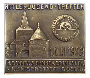 HJ Bann Sud-Hannover Braunschweig Meeting Badge Goslar - May 1 1933