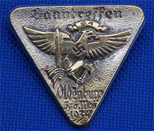 HJ Bann 91 Treffen Badge Oldenburg May 5-6, 1934