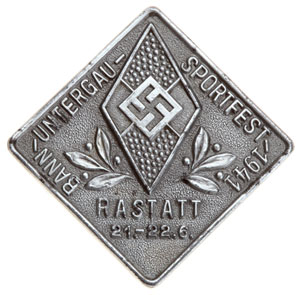 Bann Untergau Sportfest Badge Rastatt - June 21-22, 1941
