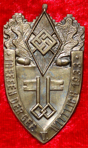 1933 HJ Wittlich Treffen Badge