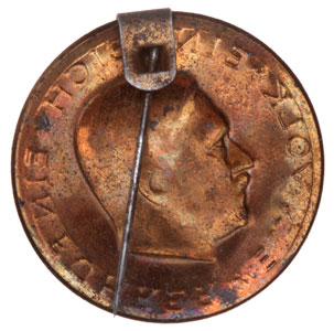 Hitler Head Election Lapel Pin