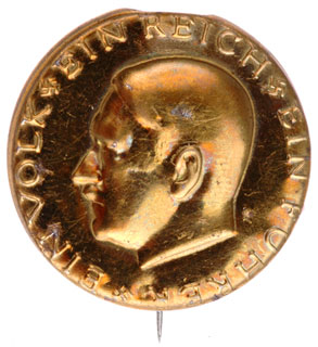 Hitler Head Election Lapel Pin