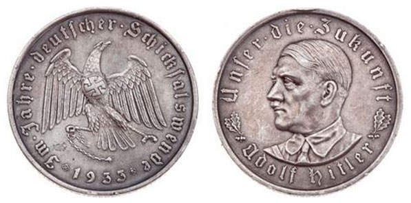 MEDAL: Adolf Hitler - Unser Die Zukunft 1933