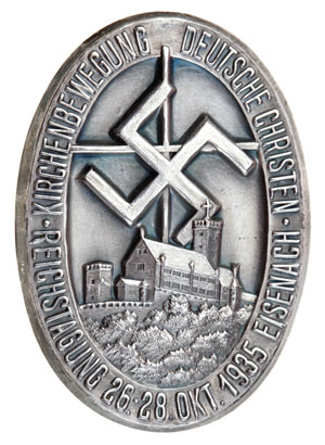 National Day Badge German Christian Churches Movement Eisenach - October 26-28 1935