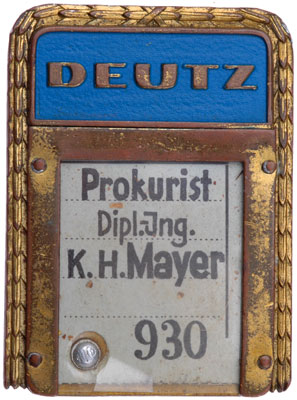Deutz Prokurist ID Badge